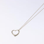 Tiffany & Co. Elsa Peretti Open Heart Pendant Necklace Sterling Silver 16mm - image 11