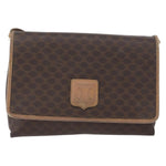 Celine Vintage Macadam Shoulder Bag Canvas and Leather - image 1
