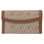 Christian Dior Vintage Honeycomb Flap Wallet Coated Canvas Long - image 16
