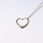 Tiffany & Co. Elsa Peretti Open Heart Pendant Necklace Sterling Silver 16mm - image 3