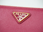 Prada Zip Around Tab Wallet Saffiano Leather Long - image 11