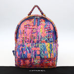 Chanel CC Pocket Backpack Quilted Printed Foulard Medium - image 15