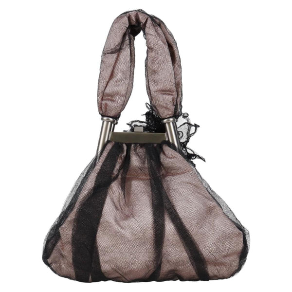 Chanel Drawstring Bucket Bag Chevron Patchwork Canvas Small