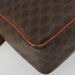 Celine Vintage Macadam Circle Logo Shoulder Bag Canvas and Leather - image 11