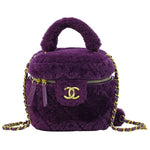Chanel Coconing Top Handle Vanity Case with Chain Quilted Shearling Small - image 1