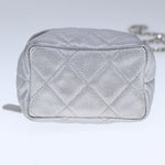Chanel Classic Vanity Case with Chain Quilted Caviar Mini - image 5