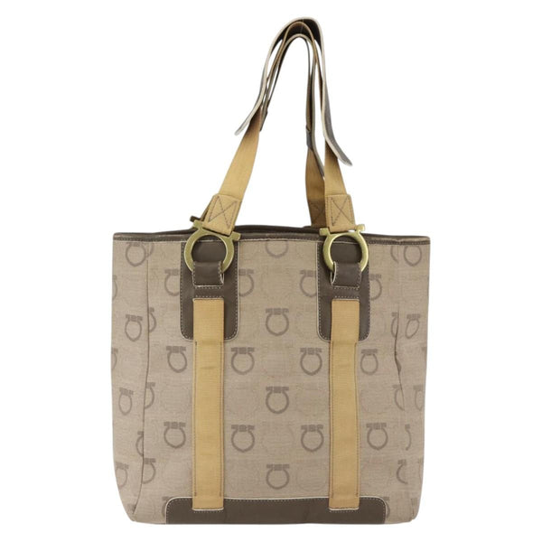 Salvatore Ferragamo Gancini handbag Canvas
