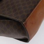 Celine Vintage Macadam Circle Logo Shoulder Bag Canvas and Leather - image 10