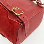 Gucci Gucci bamboo backpack daim mini - image 12
