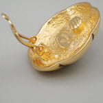 Chanel Vintage CC Flower Clip-On Earrings imitation pearls in gold plated - image 8