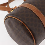 Celine Vintage Macadam Shoulder Bag Canvas and Leather - image 11