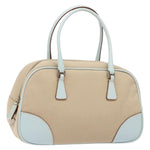 Prada Bauletto Bag Canvas with Leather - image 20