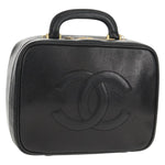 Chanel Vintage Timeless Zip Around Vanity Case Caviar Small - image 1