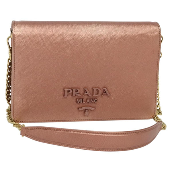 Prada Monochrome Chain Flap Bag Saffiano Leather Small - image 1