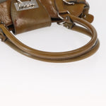 Salvatore Ferragamo Gancini handbag Suede - image 7
