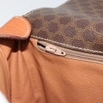 Celine Vintage Macadam Circle Logo Shoulder Bag Canvas and Leather - image 15