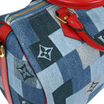 Louis Vuitton Speedy Bandouliere Bag Damier and Monogram Patchwork Denim 30 - image 10