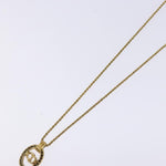 Christian Dior CD Round Pendant Necklace Metal and Crystals - image 10