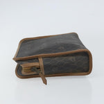 Christian Dior Vintage Honeycomb Zip Pouch Canvas and Leather - image 4
