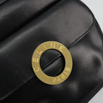 Celine Circle Logo Shoulder Bag Leather - image 13
