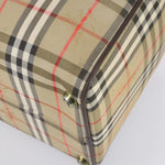 Burberry Vintage Duffle Bag Haymarket Canvas Large - image 9