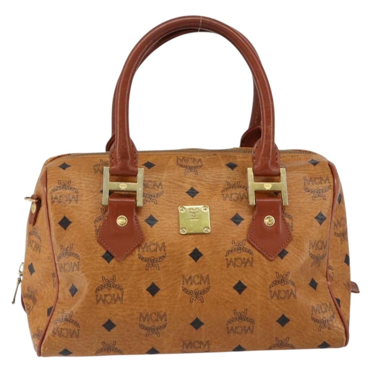 MCM Visetos logogramme Handbag Canvas and Leather - image 1