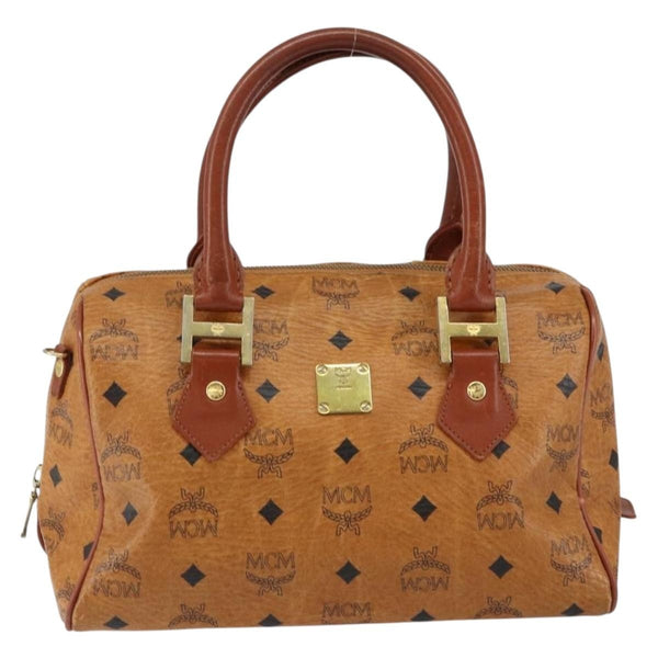 MCM Visetos logogramme Handbag Canvas and Leather - image 1