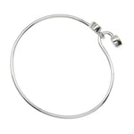 Tiffany & Co. Double Heart Lock Bangle Bracelet Sterling Silver with 18K Yellow Gold - image 2