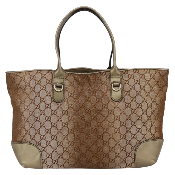 Gucci Heart Bit Open Tote GG Canvas with Leather Large