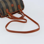 Fendi Vintage Pequin Convertible Boston Bag Coated Canvas Small - image 14