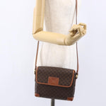 Celine Vintage Macadam Shoulder Bag Canvas and Leather - image 13