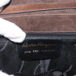 Salvatore Ferragamo Gancini handbag Suede - image 6