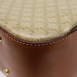 Celine Vintage Convertible Top Handle Bag Macadam Coated Canvas Medium - image 12