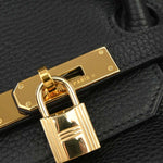 Hermes Birkin Handbag Taurillon Clemence 35 - image 11