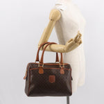 Celine Vintage Macadam Handbag Canvas and Leather - image 14