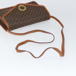 Celine Vintage Macadam Circle Logo Shoulder Bag Canvas and Leather - image 8