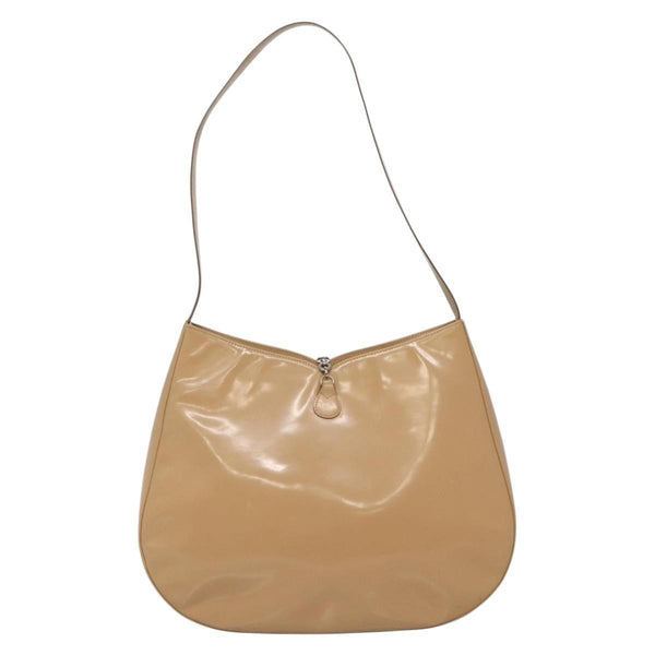 Salvatore Ferragamo Gancini Shoulder Bag Patent Leather