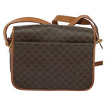 Celine Vintage Macadam Circle Logo Shoulder Bag Canvas and Leather - image 2