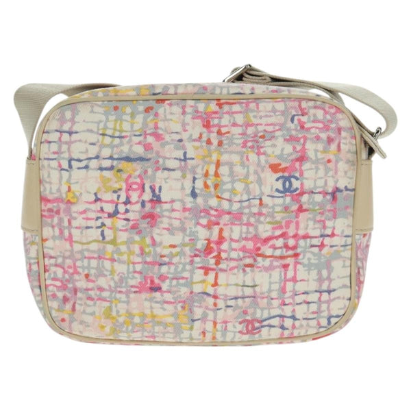 Chanel Vintage Clover Camera Bag Printed Canvas Small