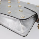 Gucci Broadway Pearly Bee Shoulder Bag Embellished Leather Mini - image 11