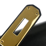 Hermes Kelly Handbag Black Box Calf with Gold Hardware 28 - image 9