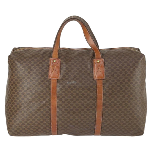 Celine Vintage Macadam Boston bag Canvas and Leather