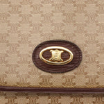 Celine Vintage Macadam Shoulder Bag Canvas and Leather - image 11