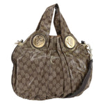 Gucci Hysteria Convertible Top Handle Bag GG Coated Canvas Large - image 16