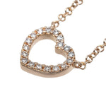 Tiffany & Co. Metro Heart Pendant Necklace 18K Rose Gold and Diamonds Mini - image 4