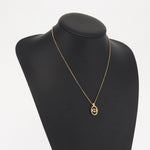 Christian Dior CD Round Pendant Necklace Metal - image 9