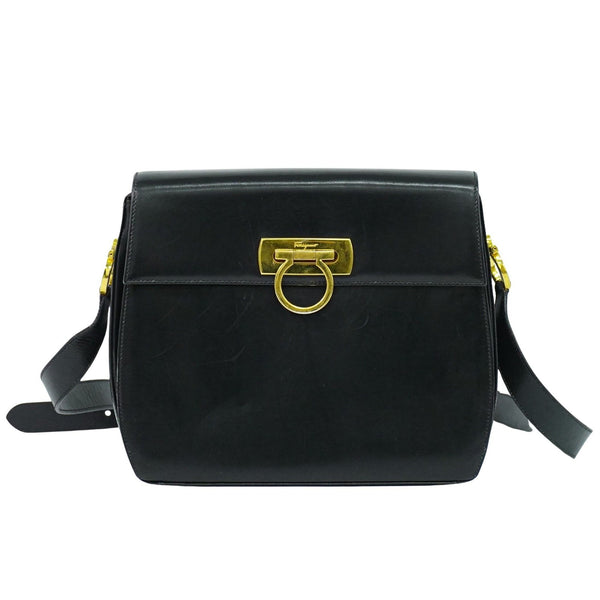 Salvatore Ferragamo Gancini Shoulder Bag Leather - image 1