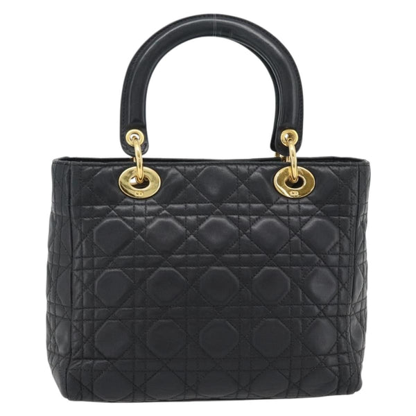 Christian Dior Vintage Lady Dior Bag Cannage Quilt Lambskin Medium