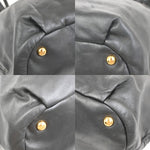 Prada Bow Tie Pleated Tote Leather Large - image 9