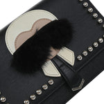 Fendi Karlito Wallet on Chain Studded Saffiano Leather - image 10
